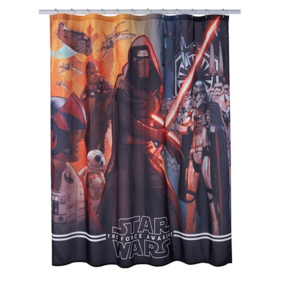 Star Wars - The Force Awakens Shower Curtain - Picture 3 of 3